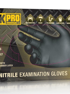 TaskPro A53 Black Nitrile Exam Gloves