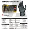 TaskPro A53 Black Nitrile Exam Gloves