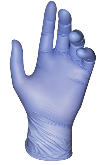 A35 Blue Nitrile Exam Gloves
